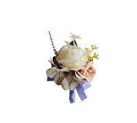 Fiori di rosa di seta artificiale, boutonniere for sposo, donna, uomo, spilla, abito, corsage, matrimonio, fiore da polso, decorazione for feste per matrimoni(C-Corsage)