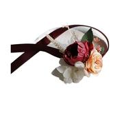 Fiori di rosa di seta artificiale, boutonniere for sposo, donna, uomo, spilla, abito, corsage, matrimonio, fiore da polso, decorazione for feste per matrimoni(B-Wrist Flower)