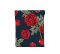 Fiori di rose rosse, Spremere il portafoglio superiore da donna Borsa portaoggetti Piccola portamonete Portamonete
