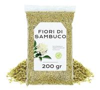 Fiori di Sambuco 200gr - Te di Fiori di Sanbuco - Tisana ai Fiori di Sambuco - Fiori di Sambuco Essiccaa - Fiori di Sambuco Sfuso (200 gr)