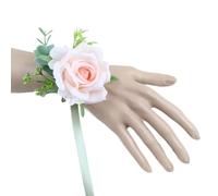 Fiori di seta artificiali, boutonniere for sposo, braccialetti for sposa, bouquet da sposa, fiori for le mani, decorazioni for abiti da festa, occhielli per matrimoni(Wrist-5)