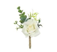 Fiori di seta artificiali, boutonniere for sposo, braccialetti for sposa, bouquet da sposa, fiori for le mani, decorazioni for abiti da festa, occhielli per matrimoni(Black)