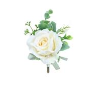 Fiori di seta artificiali, boutonniere for sposo, braccialetti for sposa, bouquet da sposa, fiori for le mani, decorazioni for abiti da festa, occhielli per matrimoni(Boutonniere-2)