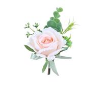 Fiori di seta artificiali, boutonniere for sposo, braccialetti for sposa, bouquet da sposa, fiori for le mani, decorazioni for abiti da festa, occhielli per matrimoni(Boutonniere-5)