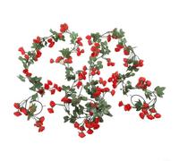 Fiori di seta artificiali per la casa, 1,8 m, colore: rosso