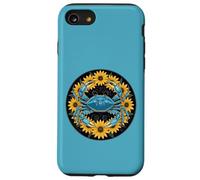 Fiori Di Susan Con Crostacei Blu E Occhi Neri Custodia per iPhone SE (2020) / 7/8