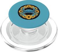 Fiori Di Susan Con Crostacei Blu E Occhi Neri PopSockets PopGrip per MagSafe