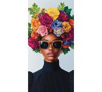 Fiori Diamond Painting Mandala Diamond Painting Kit Completo DIY Disegni con Perline 5D Hobby Creativi Adulti Strass Kit Punto Croce Ricamo Diamantini, per Decorazioni Natalizie 60x180cm J - 190