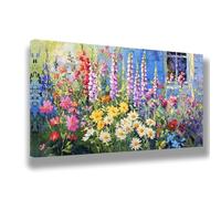 Fiori Dipingere con i Numeri Adulti 60 x 120 cm Tela, Dipingere con i Numeri Primavera Motivo Design, Hobby Creativi Adulti Kit di Pittura Acrilica Fai-da-Te, Home Room Decor, Regalo Creativo, 871-W