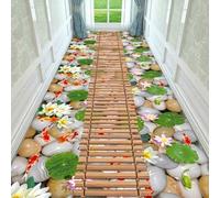 Fiori E Erbe In 3D, Tappeto A Striscia Per Il Corridoio, Tappeto Lungo Per L'ingresso E La Cucina, Tappetino, Tappeto A Striscia Sottile Lavabile Per Corridoi Stretti(Pattern E,180cmx200cm)