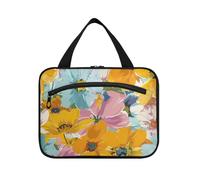 Fiori estivi Hanging Bag per gli uomini che viaggiano con gancio, Designer Compact Cosmetic Organizer per le donne Bagno cartera para maquillaje L