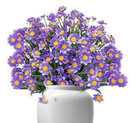 Fiori finti con margherite finte, arbusti realistici resistenti ai raggi UV, decorazione per interni ed esterni, giardino, portico, finestra