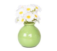 Fiori finti con Vaso, Margherita Fiori Finti per Decorazioni, Bouquet Finti Artificiali Piante da Interno, Vari Fiori Artificiali per la di Matrimonio Tavolo Festa Nuziale Casa Ufficio (Green)