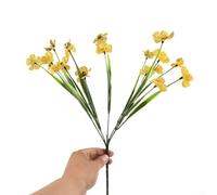 Fiori finti decorativi perfettamente realizzati per durare in tutte le stagioni senza problemi di manutenzione (giallo)