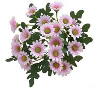 Fiori finti di camomilla in seta realistica per steli di margherite, decorazione per matrimoni, centrotavola, lunghezza 32 cm (rosa)
