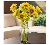 Fiori finti fiore artificiale girasole mobili per bouquet mobili soggiorno pavimento vaso fiore falsa decorazione di bouquet a secco adatto per il corridoio da tavolo da pranzo di balcone fiori
