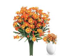 Fiori finti - Fiori di Margherita finta, arbusti artificiali resistenti ai raggi UV per interni esterni, vegetazione realistica per piantatrice domestica