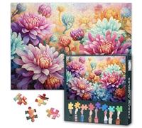 Fiori fioriti 1000 puzzle per adulti, Jigsaw Puzzles 1000 pezzi difficili e sfidanti Fantasy Floral, 70 x 50 cm, puzzle famiglia gioco notte e decorazione per la casa (Botanical Series)