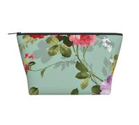 Fiori floreali d'epoca, Borsa da toilette Borsa per trucco Borsa per cosmetici Borsa da toilette da viaggio portatile