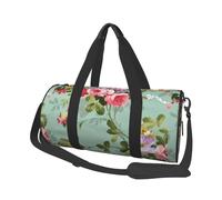 Fiori floreali d'epoca, Borsone da viaggio di grande capacità Borsa rotonda Borsa da viaggio sportiva Borsa da viaggio Borsa da fitness