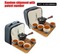 Fiori Forma squisita Macchina da tè con rotazione a 360 gradi e infusore Porcellana Set da tè cinese Gongfu Tazza da tè in ceramica per Puer