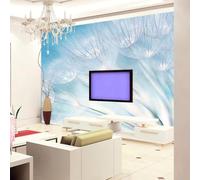 Fiori Freschi Belli Blu E Bianchi Carta Da Parati 3D Seta lusso Studio Sala Pranzo Divano Camera Per Mobili Letto Soggiorno Tv Muro-430cm×300cm