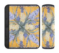 Fiori gialli viola 2 Pack cintura di sicurezza Stop cintura di sicurezza taglio nel collo per zaino forro para cinturon de seguridad