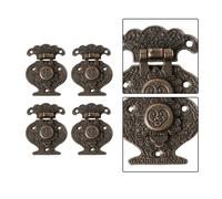 fiori Hasp bronzo fibbia per scatola gioielli bronzo antiruggine le