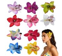 Fiori hawaiani per capelli, orchidee artificiali bohémien, fermagli per capelli con fiori, per primavera, , spiaggia, vacanze, festival, matrimoni, feste nuziali, casa, viaggi, tutti i giorni