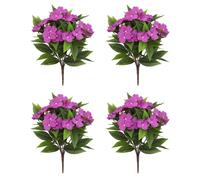 Fiori Impatiens Artificiali Realistici 4 Pezzi per Tutto l'anno Decorazione Este