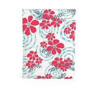 Fiori invernali rossi e blu, Custodia per laptop in pelle PU, borsa per notebook, custodia per laptop, custodia per tablet