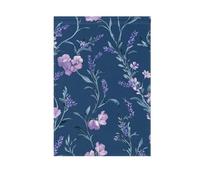 Fiori Lavanda Fresia Bandiere da esterno blu a doppia faccia banner per cortile di Natale per la decorazione del portico 28x40 double sided