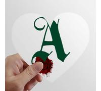 Fiori Lettere Verde Heart Vinyl Sticker Luggage Graffiti Decal