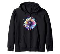 Fiori, Margherita, Arte, Colore, Amore, Carino, Astratto, Mo Felpa con Cappuccio