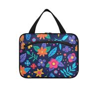 Fiori Navy Blue Daisy Hanging Bag per gli uomini con gancio, accessori di design Kit da barba Bag per gli uomini per il viaggiatore campeggio bolso para maquillaje L