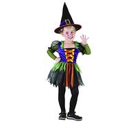 FIORI PAOLO - Streghetta Baby Witch Costume Bambina (Taglia 4-6 Anni) con Borsa portadolci Dolcetto o Scherzetto
