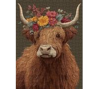 Fiori Pecore Puzzle 2000 Pezzi, 3D Puzzle per Adulti Impegnativo, Educa Puzzles Artistico, Divertente E Stimolante Puzzles Decorativo per La Famiglia, Regalo e Decorazione Pareti FNKL6-495