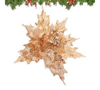 Fiori per albero di Natale, foglie d'acero per albero di Natale, fiori artificiali per albero di Natale, decorazioni per la casa