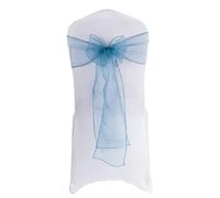 Fiori per sedie, Bows Chair Cover Sash,Chair Sashes Organza Bow Tie Ribbon Knot Cover Seat Back Belt for Hotel Banquet Country Wedding Party Event Dining Decoration-Red