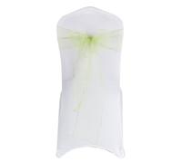 Fiori per sedie, Bows Chair Cover Sash,Chair Sashes Organza Bow Tie Ribbon Knot Cover Seat Back Belt for Hotel Banquet Country Wedding Party Event Dining Decoration-Red
