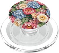 Fiori primaverili peonie rosa corallo bello colorato PopSockets PopGrip per MagSafe