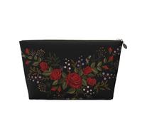 Fiori Rose Westernch, Borsa per il trucco Borsa per cosmetici Borsa da toilette da viaggio portatile Borsa da toilette