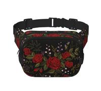 Fiori Rose Westernch, Marsupio quadrato a doppio strato, borsa da viaggio, marsupio casual