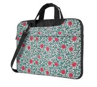 Fiori Rossi Floreale E Vite Modello Laptop Bag Laptop Case 15.6 Pollice Borse Del Computer Imbottito Della Copertura Del Manicotto Per Le Donne