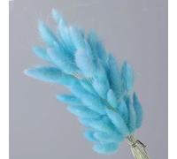 Fiori secchi a coda di coniglio,100 pezzi 40 cm fiori secchi naturali fiori bianchi grigi vera coda di coniglio erba bouquet composizione di fiori per la casa soggiorno arredamento cielo blu