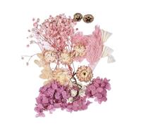 Fiori secchi colorati - pezzi floreali pressati miscelati per mestieri, miscela botanica naturale | Vibrant Floral Art Supply, uso di resina fai -da -te, delicato assortimento di fiori, elenchi decora