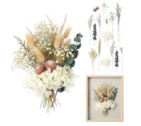 Fiori secchi decorativi naturali per composizioni artigianali, 30g mix floreale essiccato con 5-6 varietà di fiori, multicolore per decorazioni casa, candele, cornici, resina fai da te