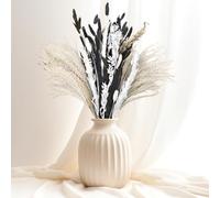 Fiori secchi di erba della pampa, bouquet bohémien, fiori secchi, code di coniglio, fiori secchi per vaso, per la casa, la camera da letto e il soggiorno