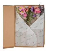 Fiori secchi - Fiori in cassetta delle lettere - Rosa - 5 bouquet - 30 cm - Durevole e facile da pulire - Idea regalo e decorazione