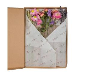 Fiori secchi - Fiori in cassetta delle lettere - Rosa - 5 bouquet - 30 cm - Durevole e facile da pulire - Idea regalo e decorazione